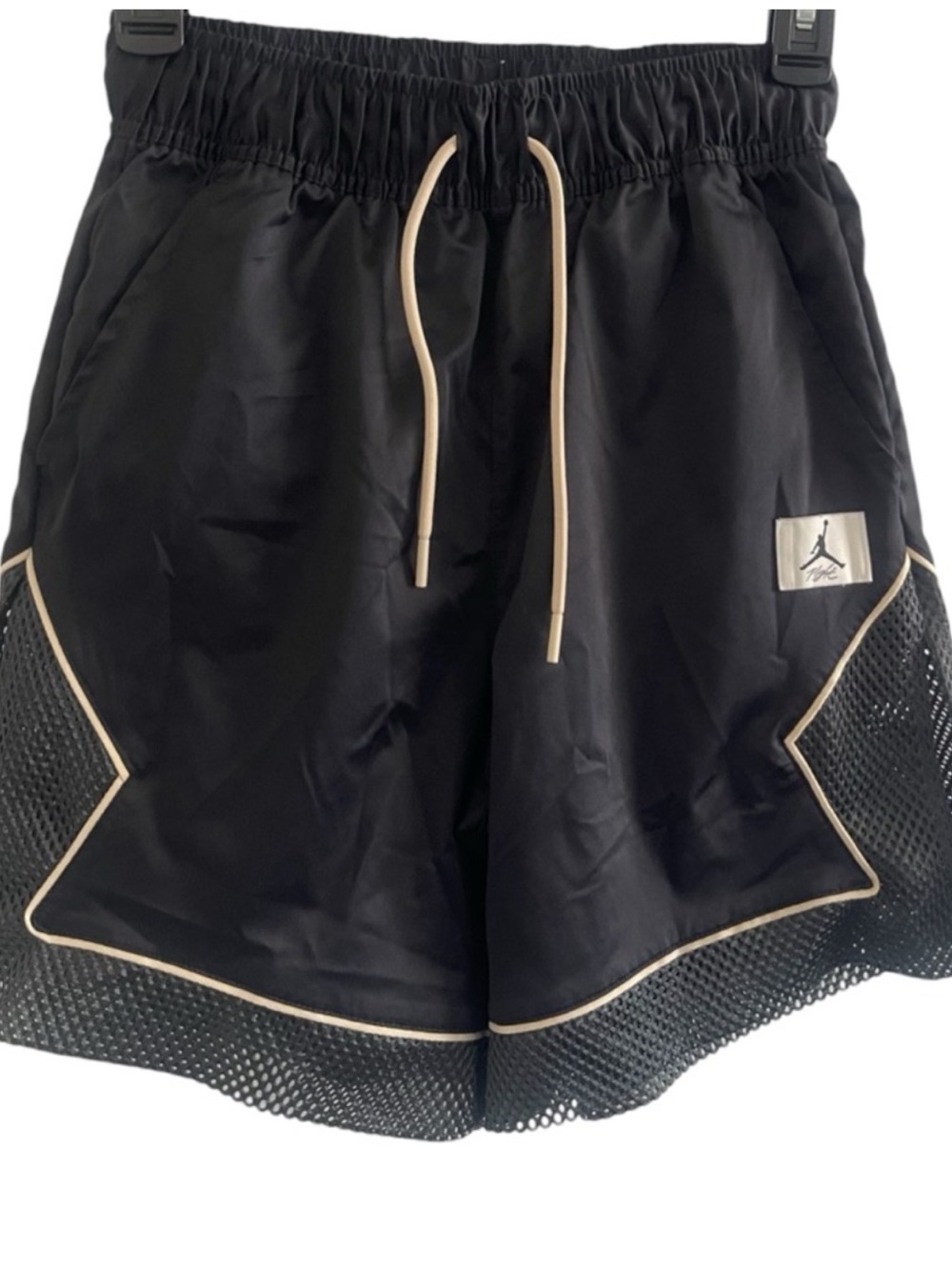 Jordan Athletic Shorts Black Mesh Trim Loose Fitted Drawstring
Men's Size XS
